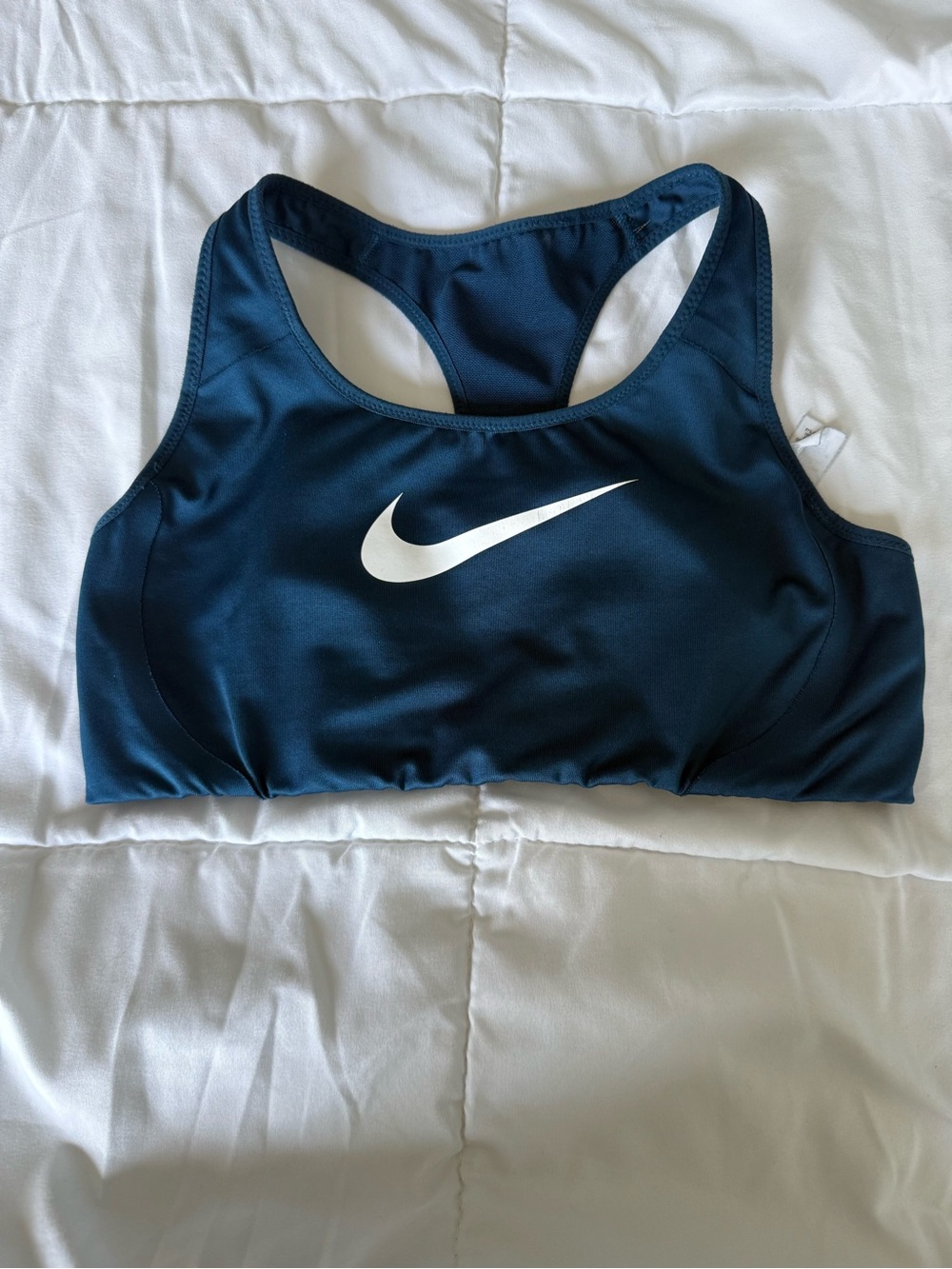 Nike Women's Blue & White Racerback Sports Bra